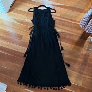 Black Club Monaco Summer Tassled Dress